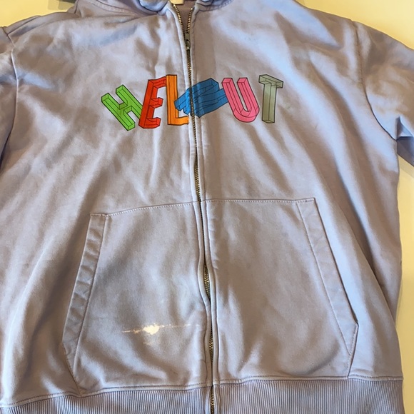 Helmut Lang 3D logo hoodie sz M‼️AS IS‼️see stain - Picture 2 of 7